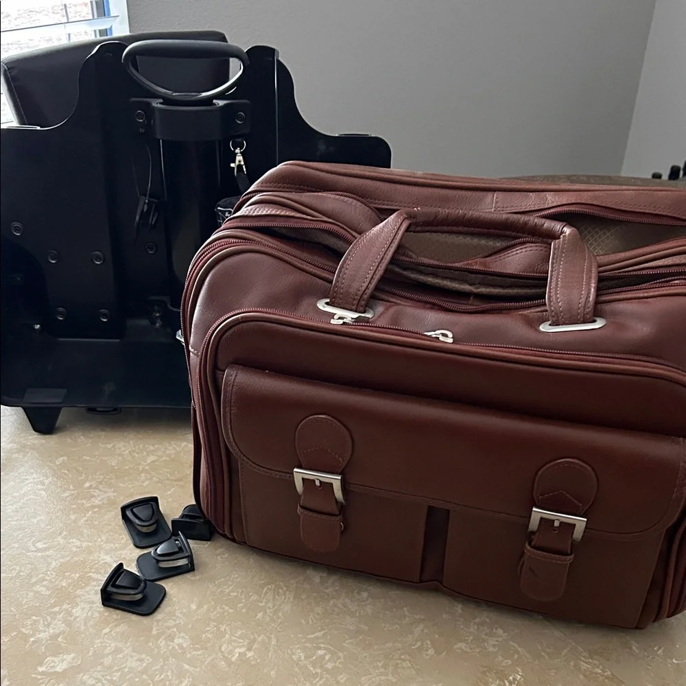 Sophisticated Tan Leather Briefcase for Men